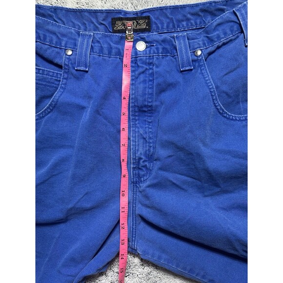 Vintage 90s Streetwear Mens 38 Faded Baggy Loose Denim Short Green Skater Grunge - Picture 6 of 12